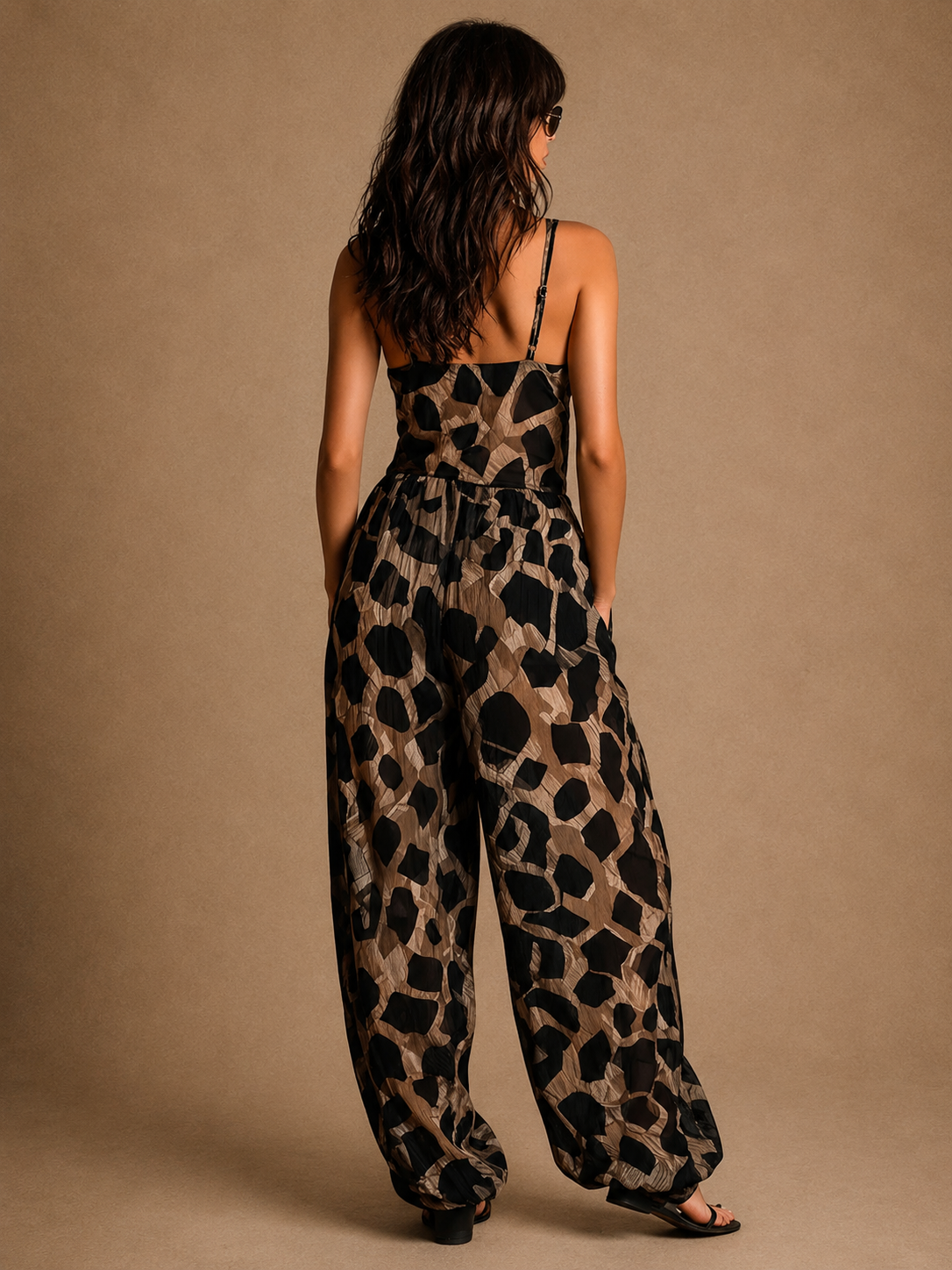 Carla | Combinaison Halter Sauvage, Tombé Fluide