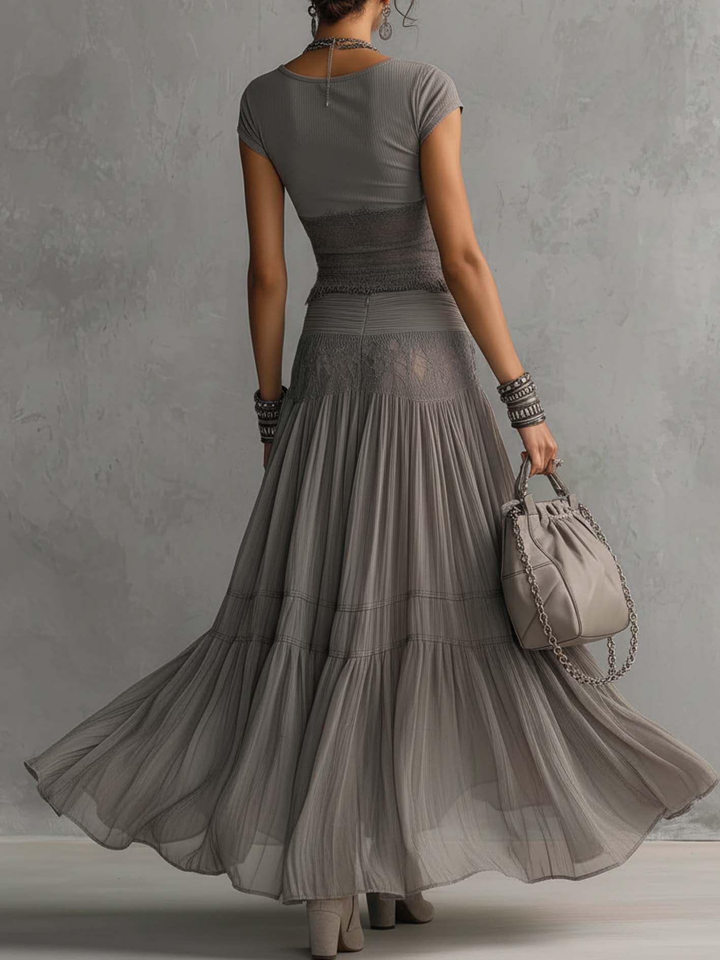 Catherine | Ensemble Bohème Couture, Charme Éthéré