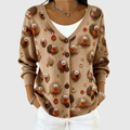 Cardigan in Maglia Confortevole Bottonato