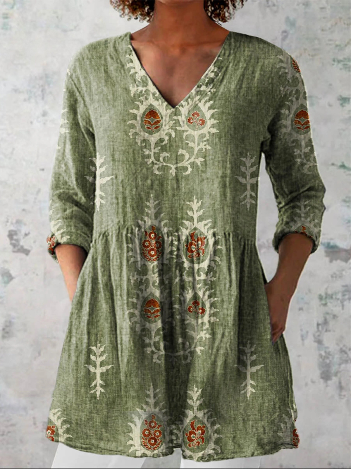 Maeve | Blouse longue à col en V