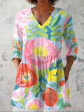 Juliette | Blouse longue à col en V