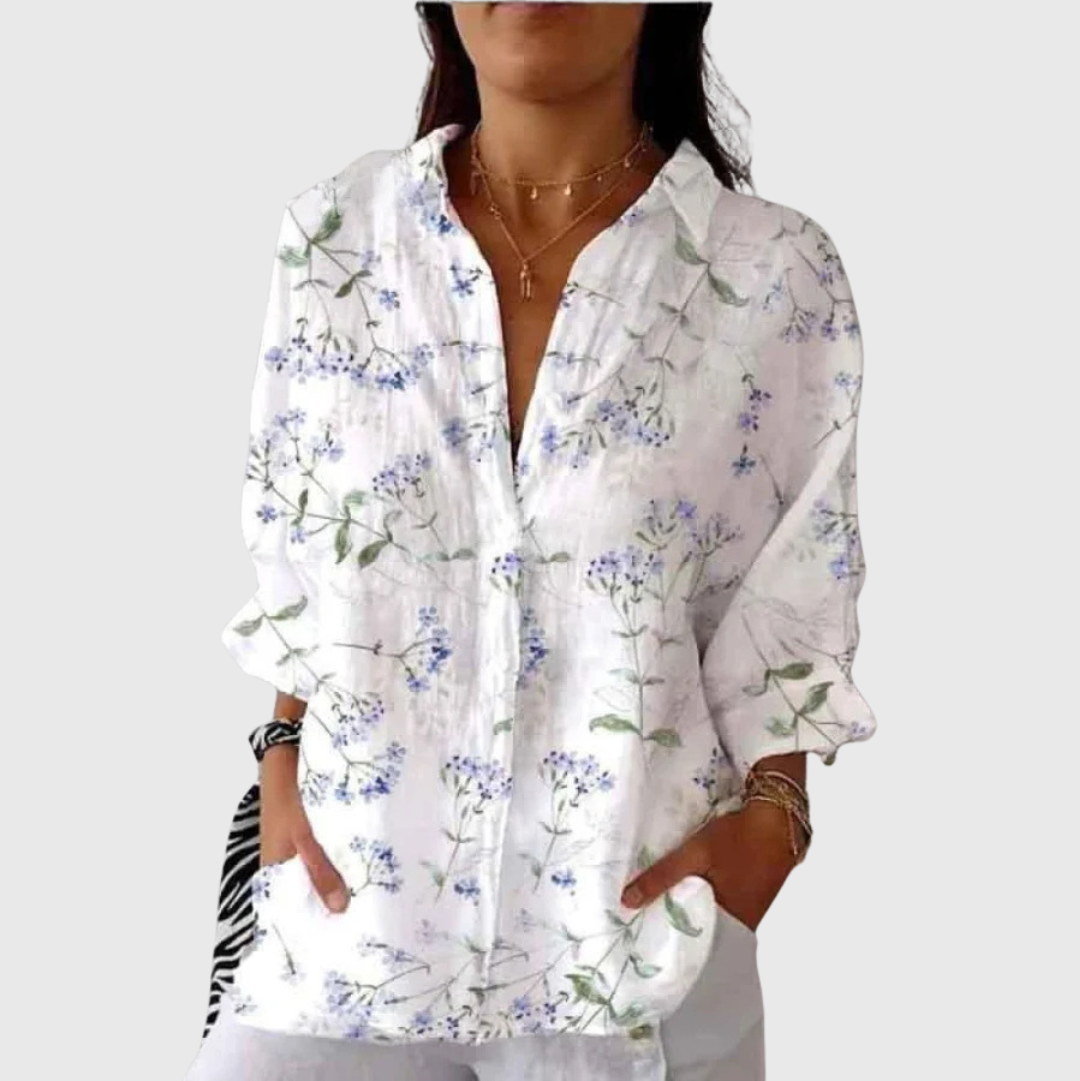 Blusa leggera e colorata con stampa