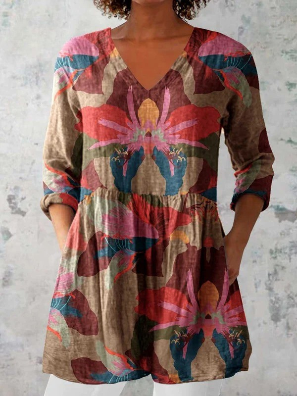 Harmony | Blouse longue à col en V