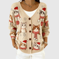 Cardigan in Maglia Confortevole Bottonato