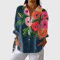 Blusa leggera e colorata stampata