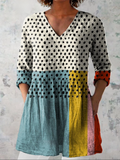 Elowen | Blouse longue à col en V