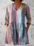 Danica | Blouse longue à col en V
