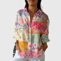 Blusa leggera e colorata con stampa