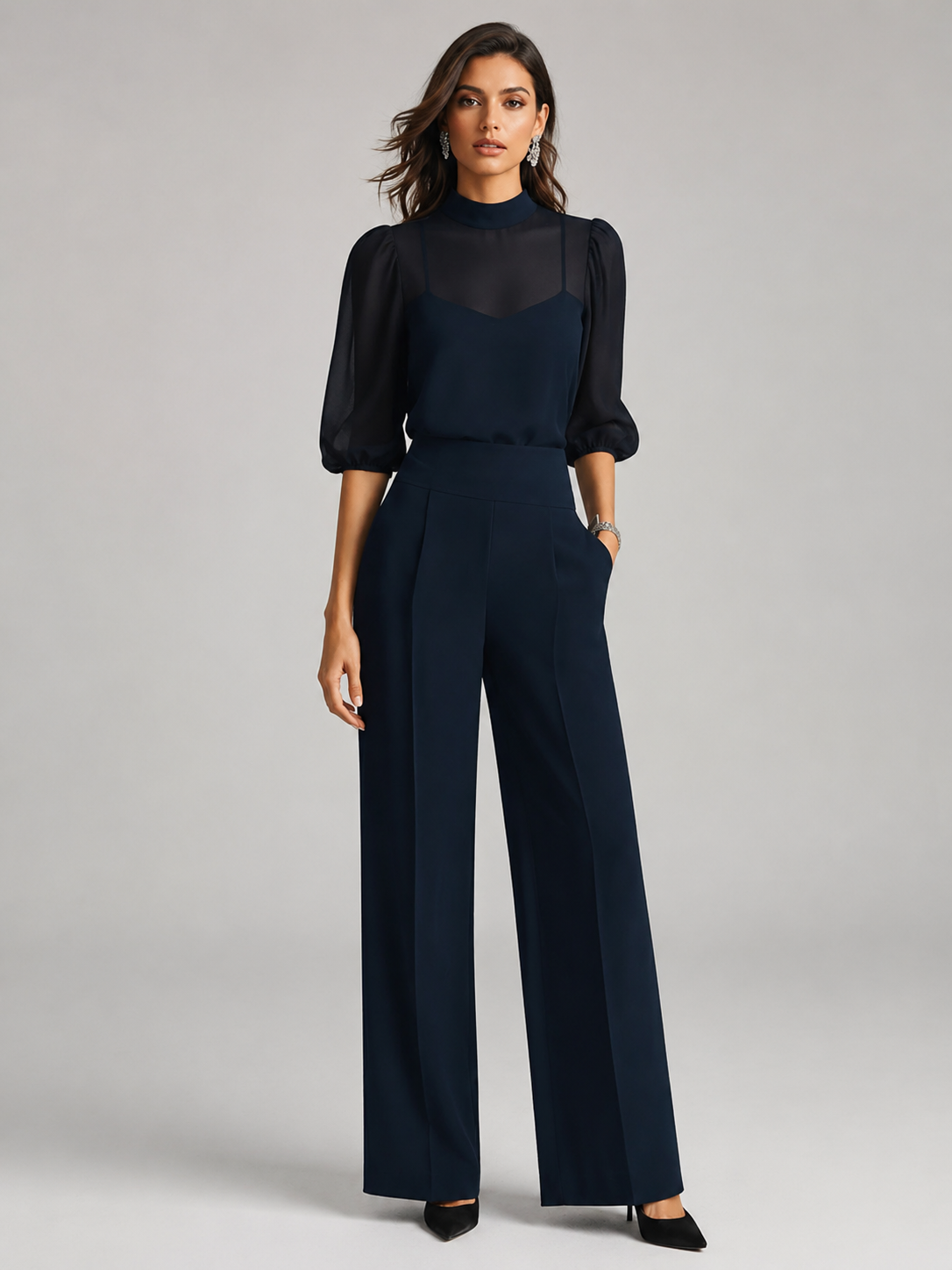 Amarante | Ensemble Chiffon 3 Pièces