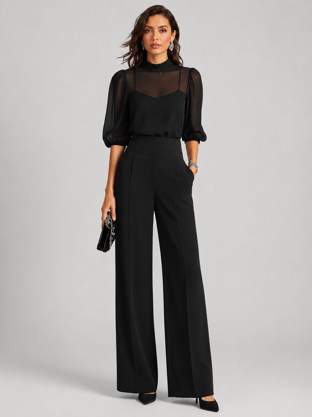 Amarante | Ensemble Chiffon 3 Pièces