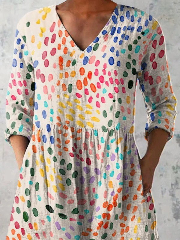 Bernadette | Blouse longue à col en V