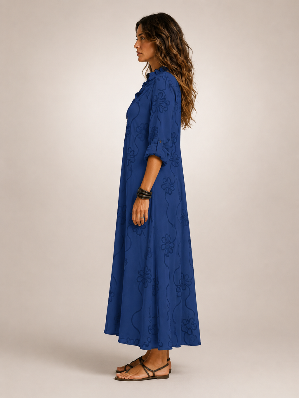 Perle | Robe d'Été Fleurie, Amincissante