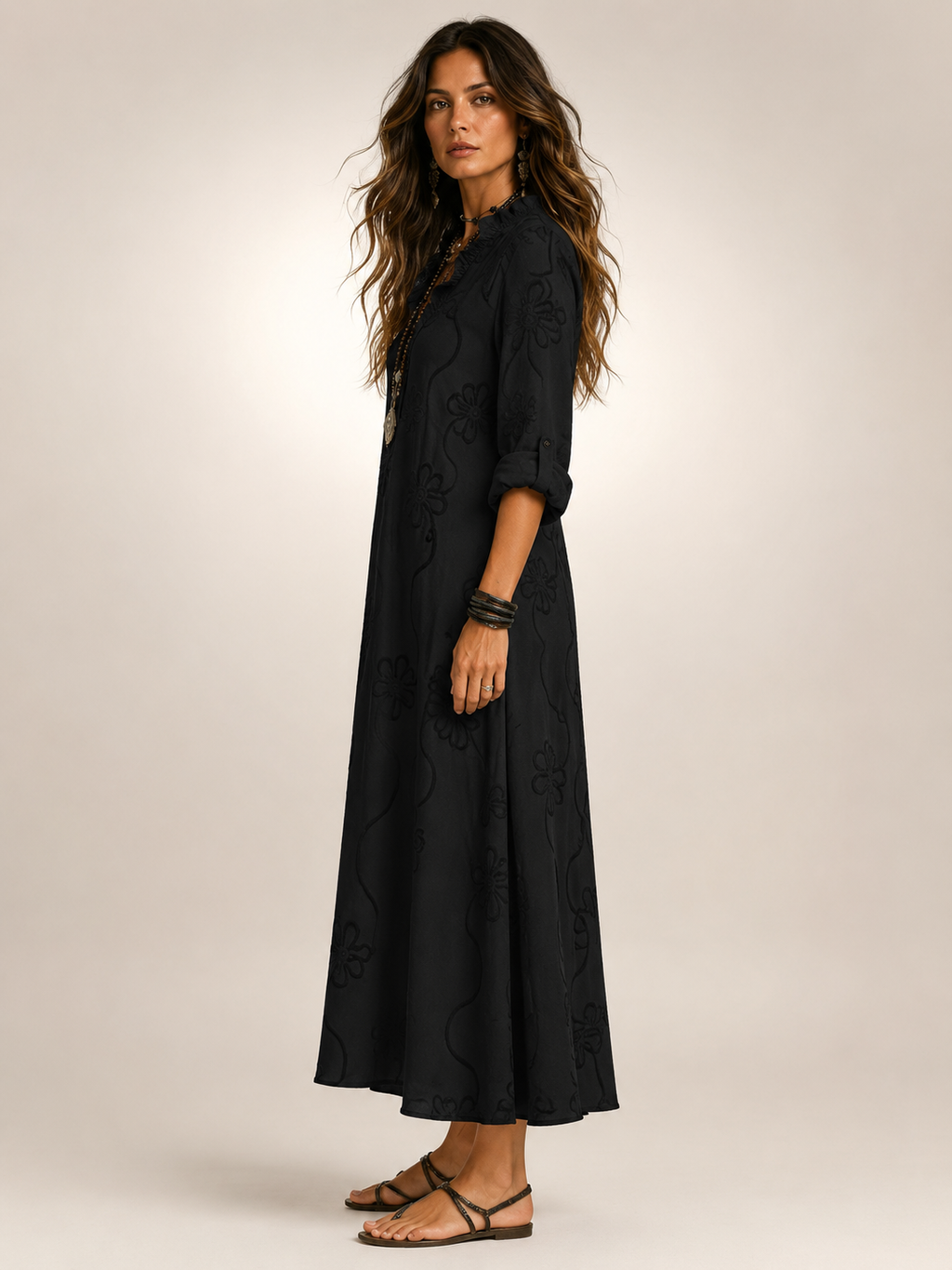 Perle | Robe d'Été Fleurie, Amincissante