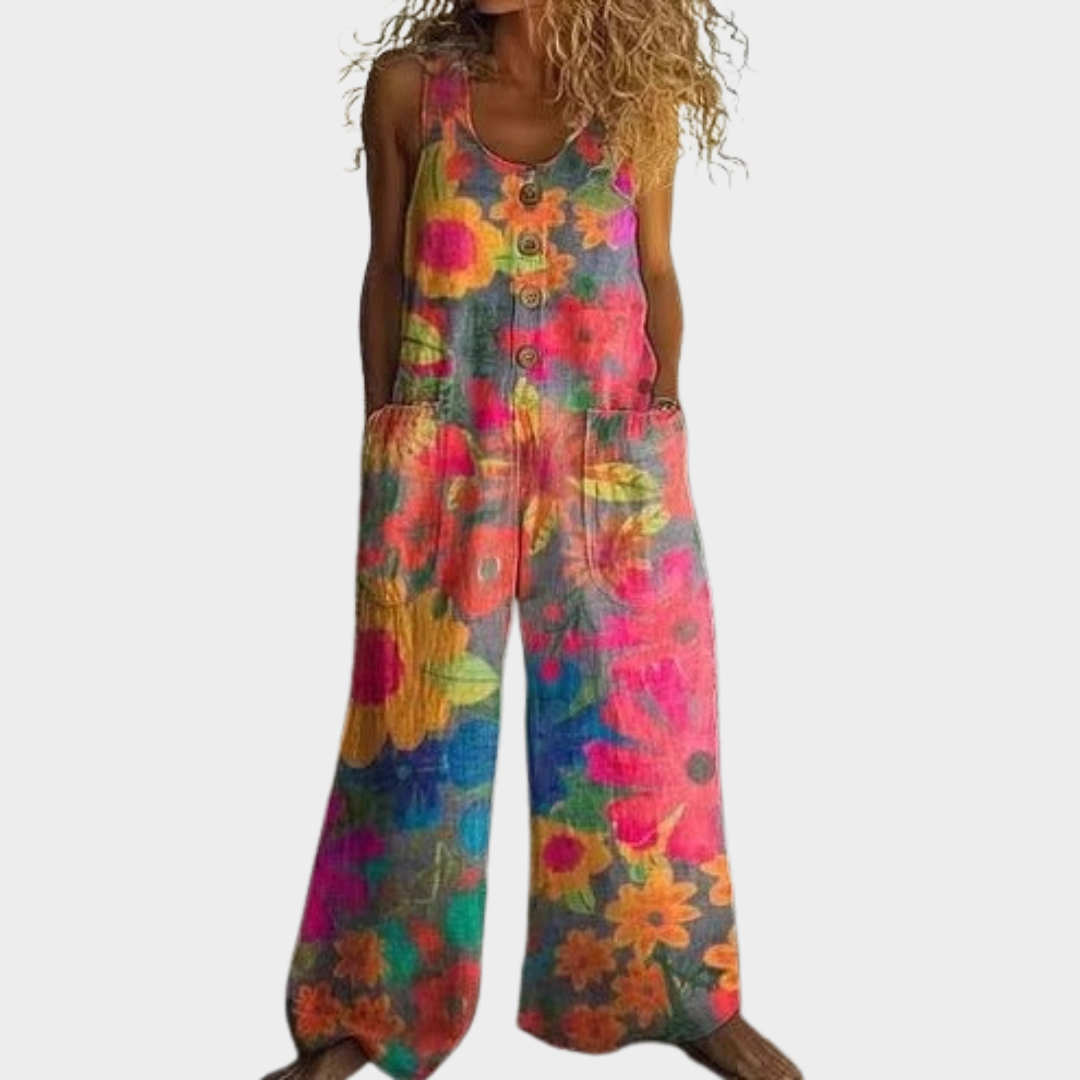 Salopette Stampata Fluida