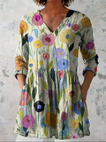 Blaire | Blouse longue à col en V
