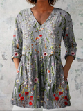 Lana | Blouse longue à col en V