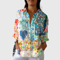 Blusa stampata leggera e colorata