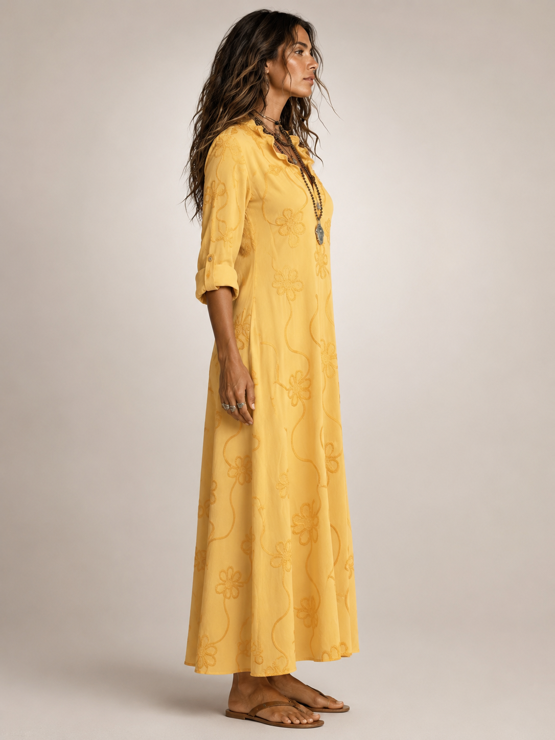Perle | Robe d'Été Fleurie, Amincissante