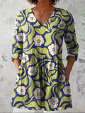 Galina | Blouse longue à col en V