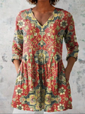 Dahlia | Blouse longue à col en V
