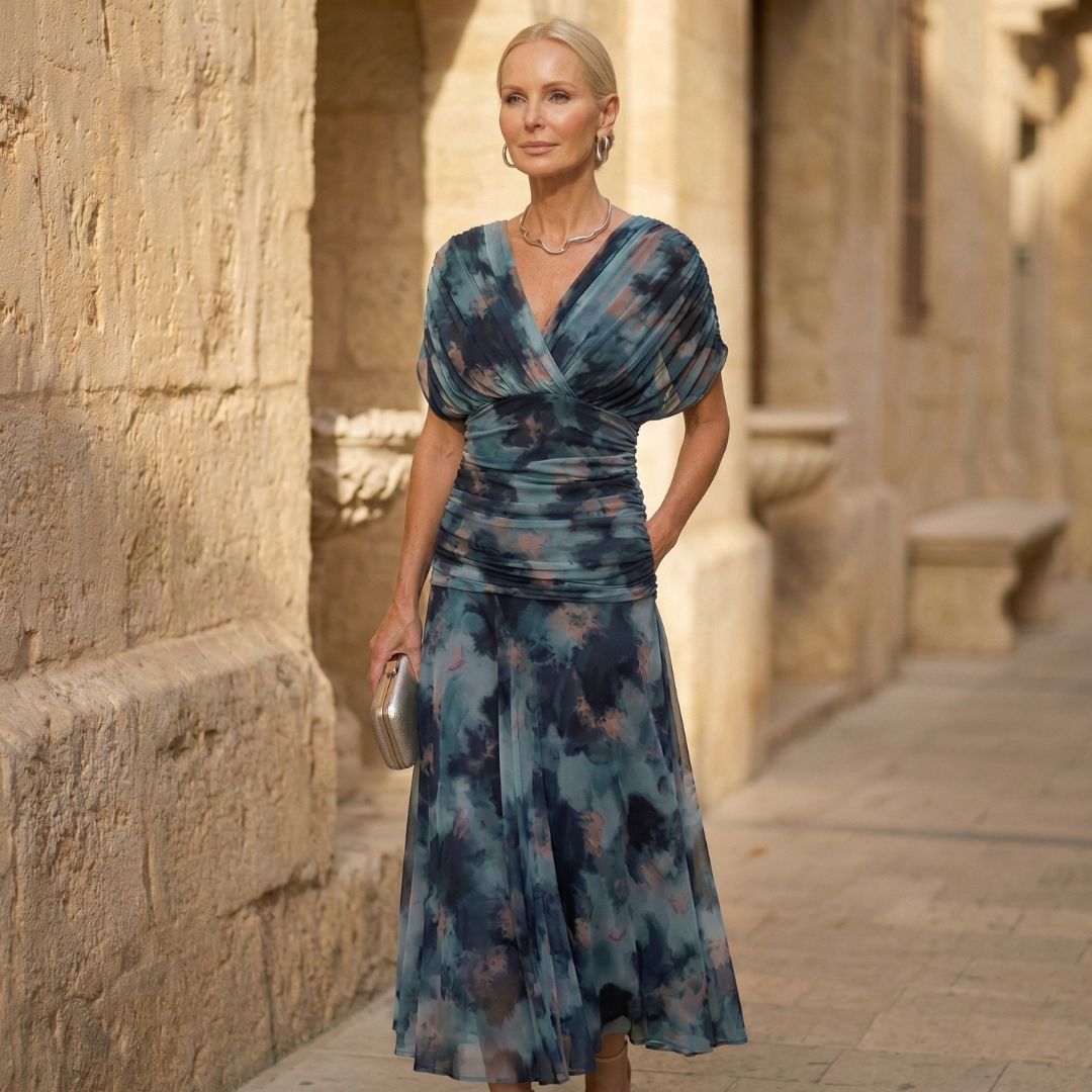 Ludivine | Robe élégante bleue