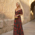 Astrid | Robe élégante à motif végétal
