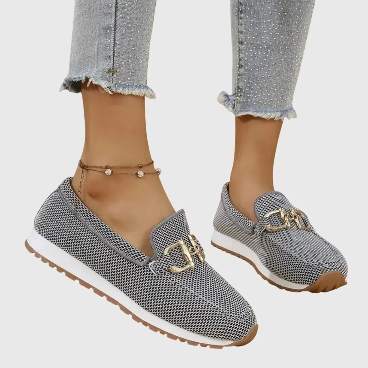 Camilla | Slip-on sportive con dettaglio dorato