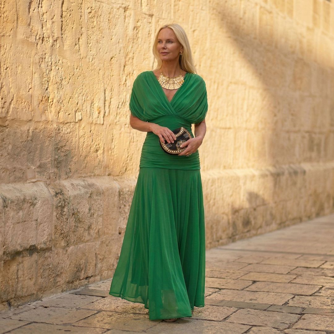 Amandine | Robe élégante verte