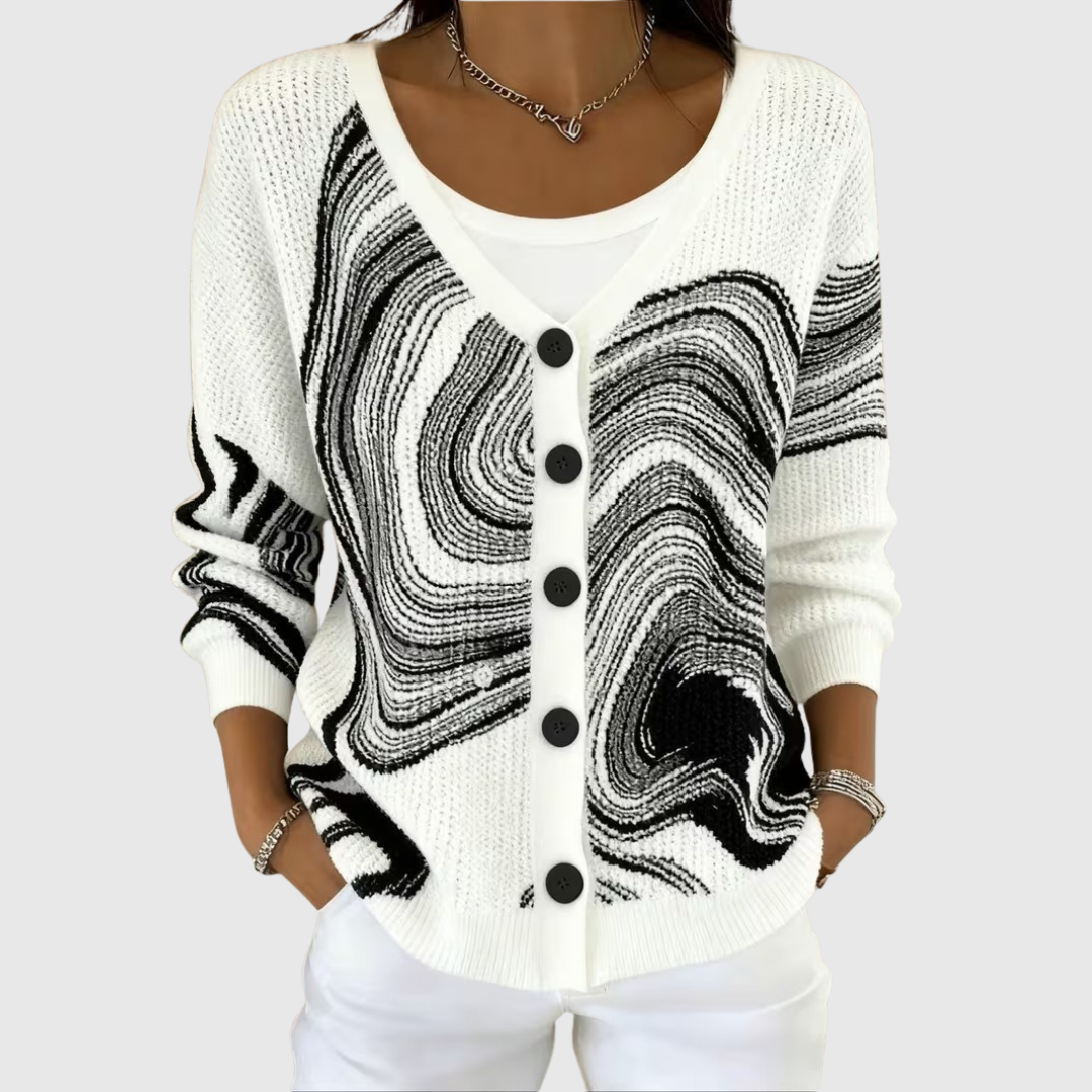 Cardigan in Maglia Confortevole con Bottoni