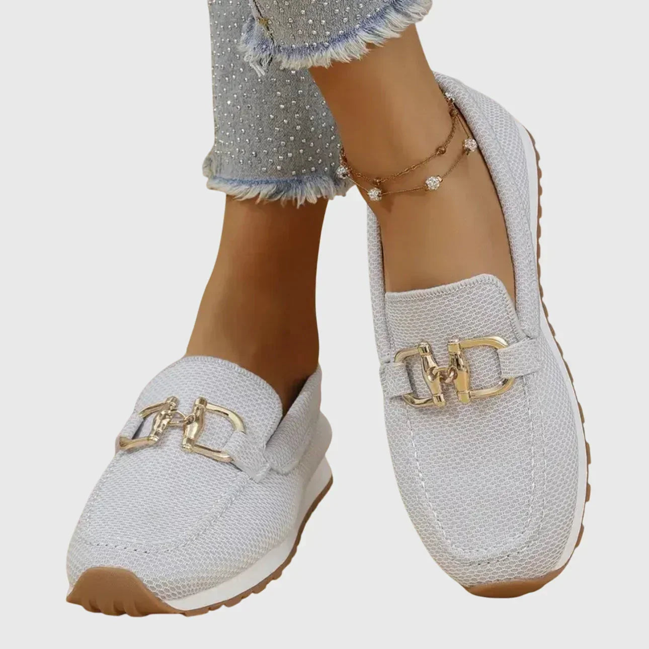 Camilla | Slip-on sportive con dettaglio dorato
