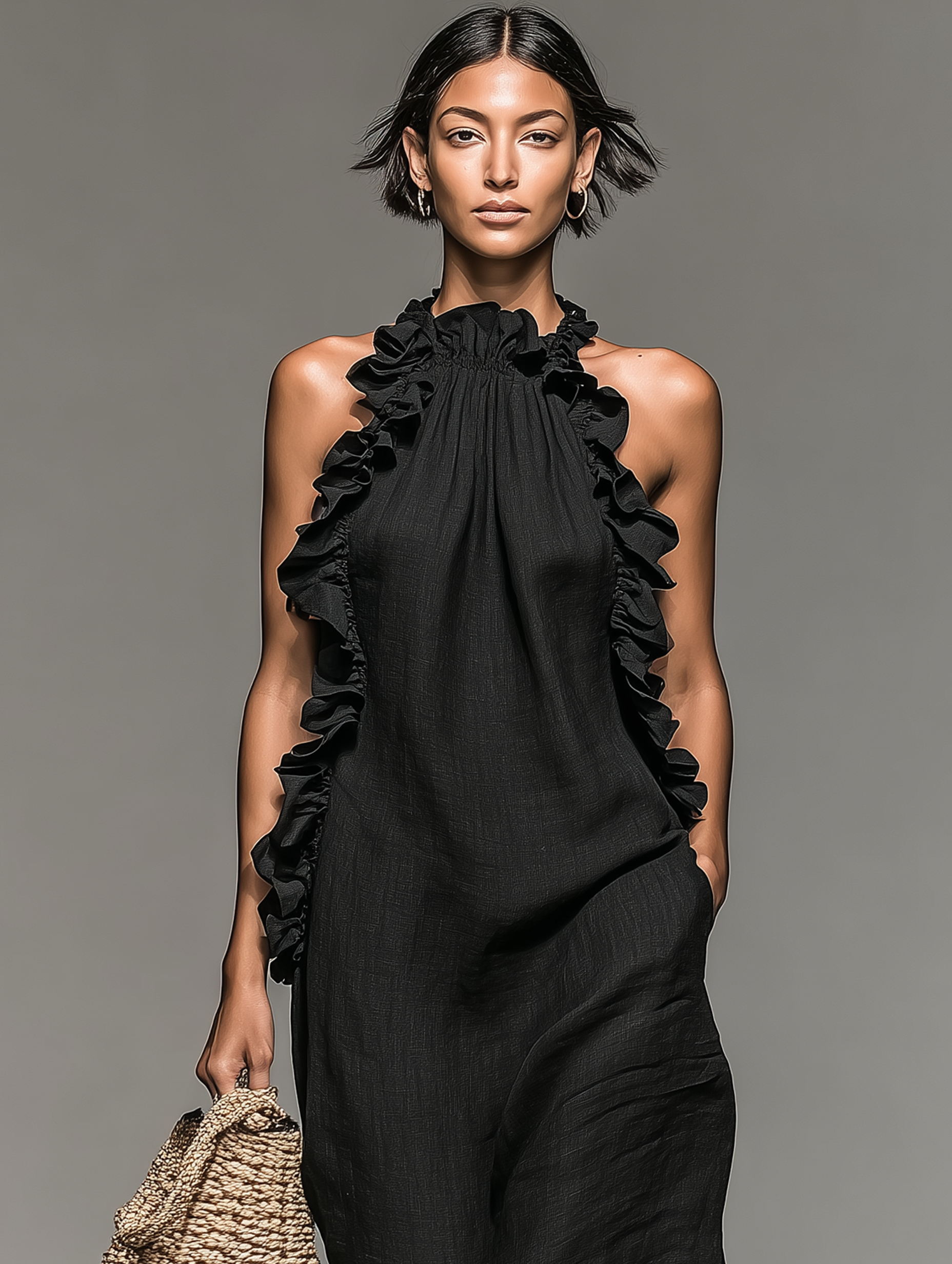 Lucienne | Robe Maxi à Poches et Volants
