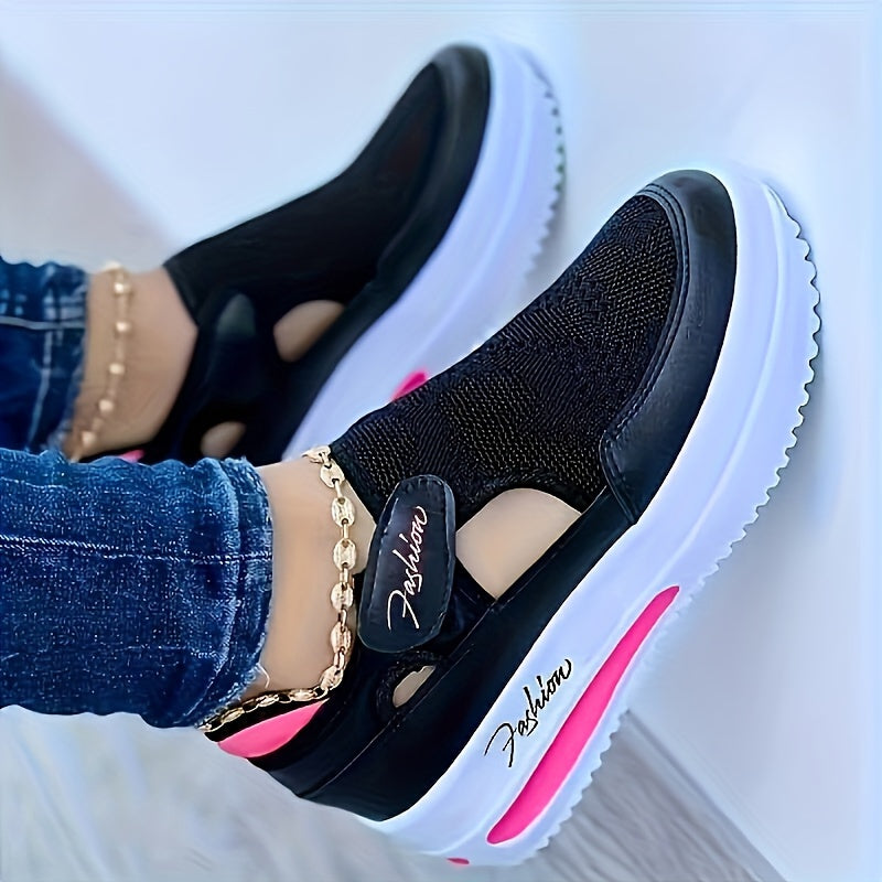 Scarpe da ginnastica traspiranti slip-on con comfort stabile