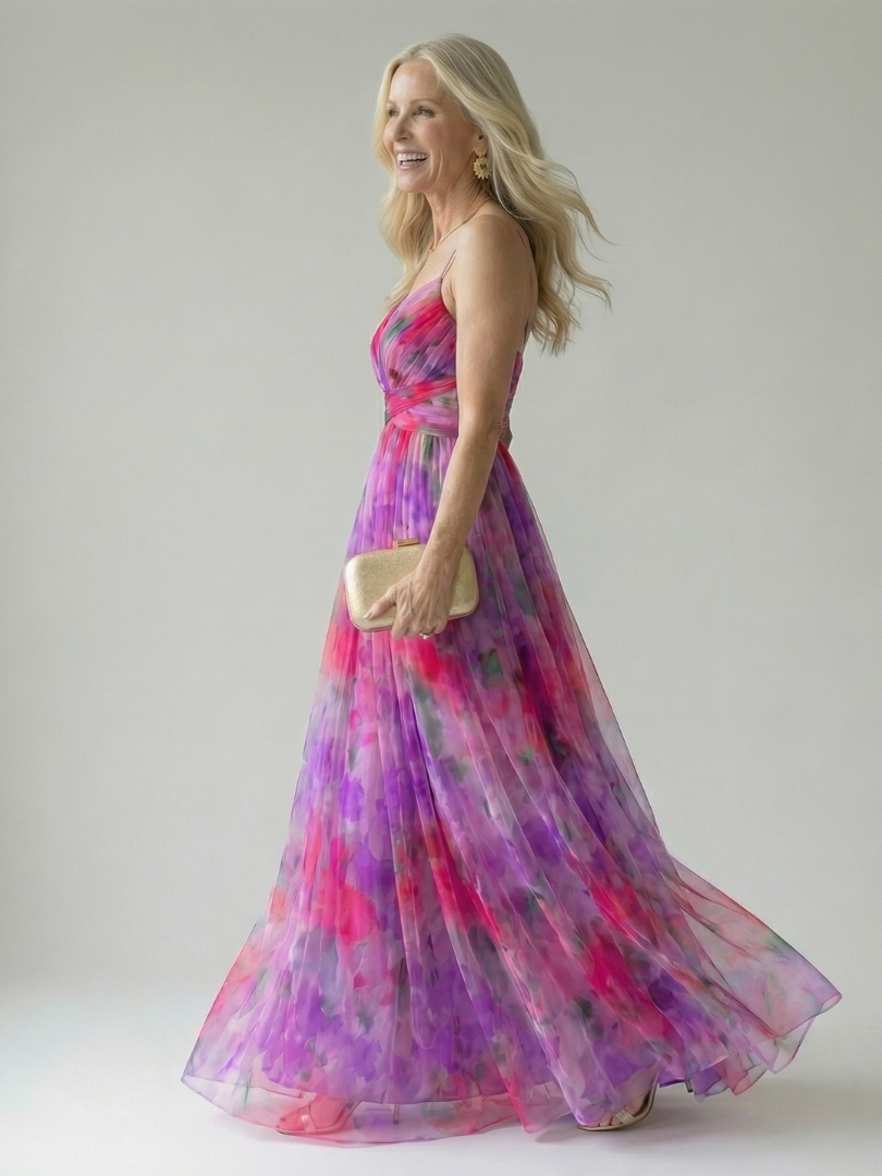Charline | Robe Maxi Portefeuille Douce