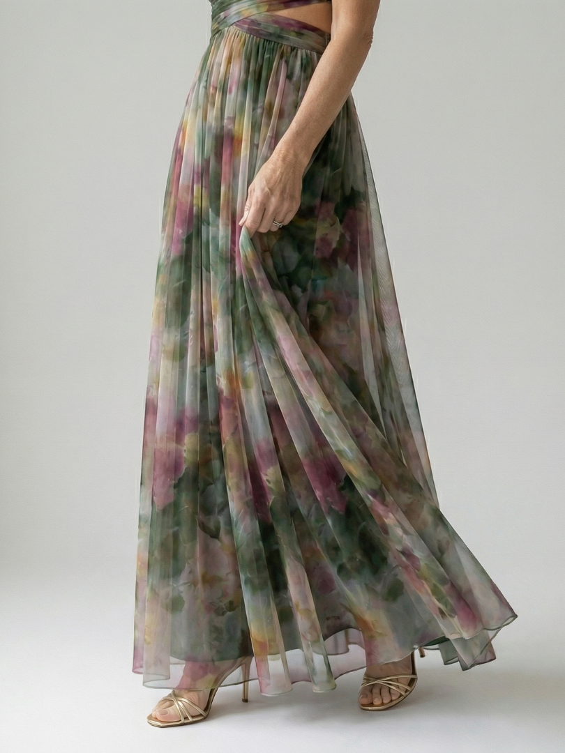 Charline | Robe Maxi Portefeuille Douce