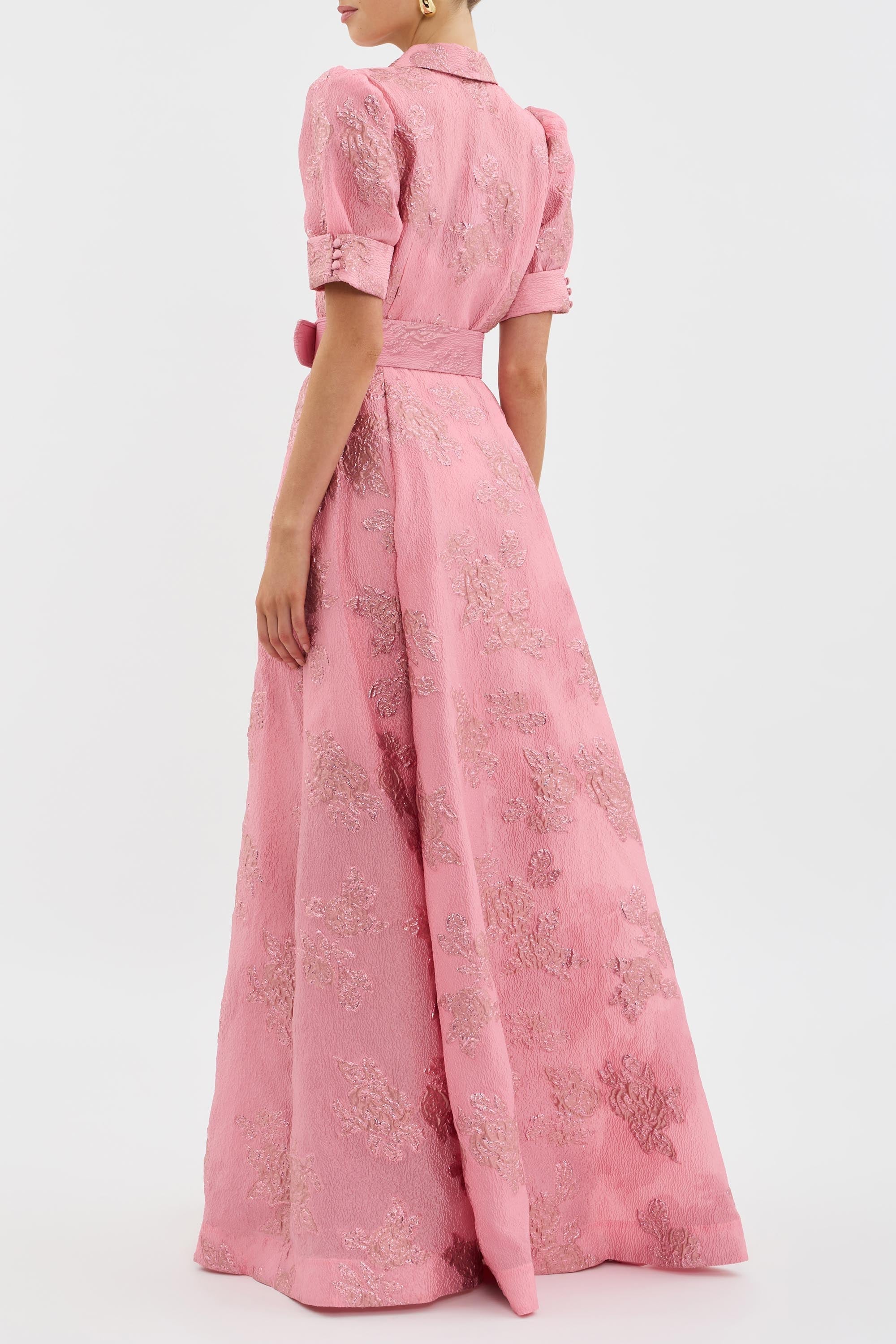 Ariane | Robe à Manches Bouffantes Courtes