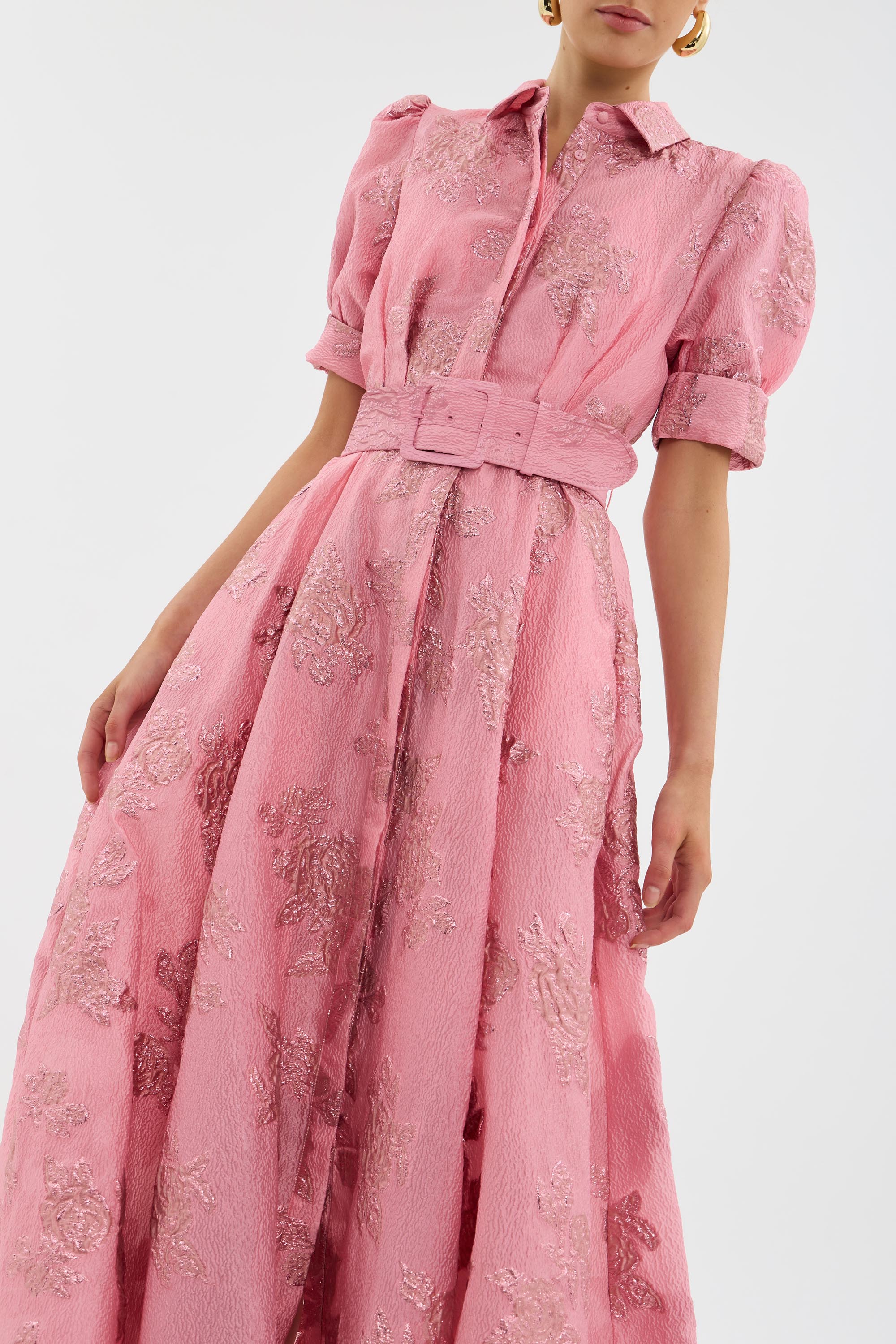 Ariane | Robe à Manches Bouffantes Courtes