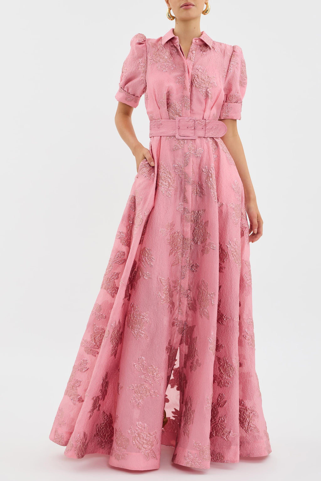 Ariane | Robe à Manches Bouffantes Courtes