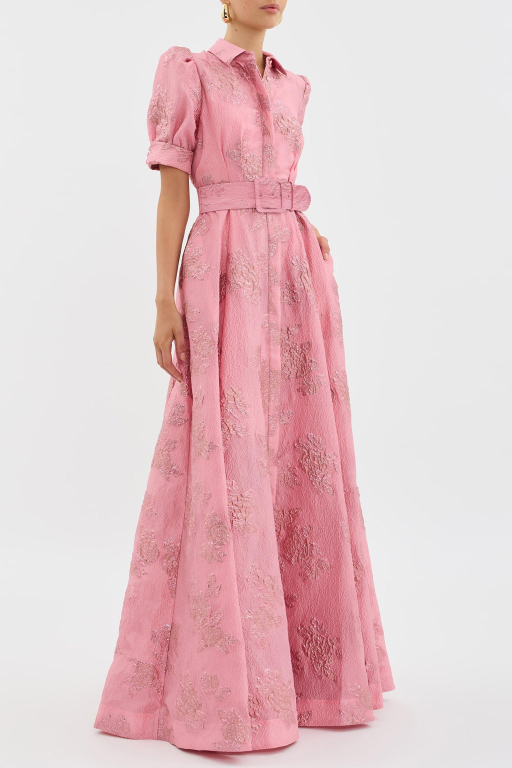 Ariane | Robe à Manches Bouffantes Courtes