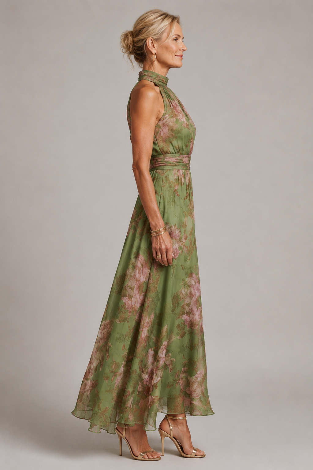 Julie | Robe Halter Fleurie