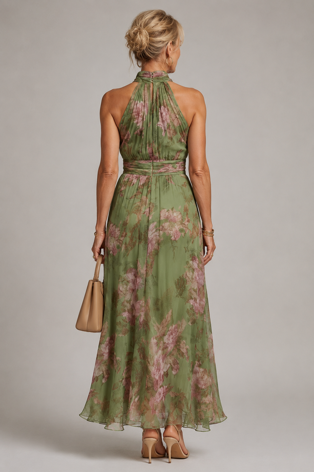 Julie | Robe Halter Fleurie