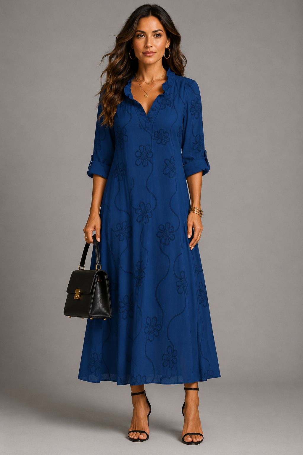 Ambre | Robe d'Été Fleurie Amincissante