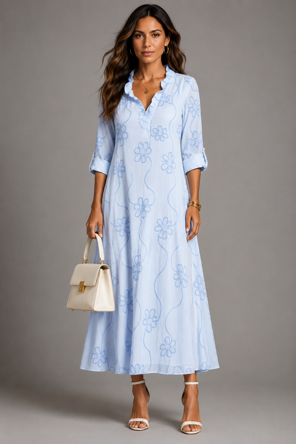 Ambre | Robe d'Été Fleurie Amincissante