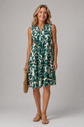 Margot | Robe Midi Fleurie, Col en V