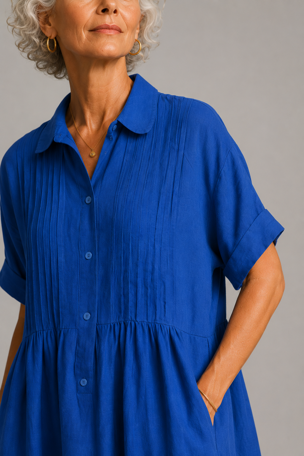 Océane | Robe Maxi d'Été Bleue