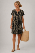 Constance | Robe Genou Colorblock, Col en V
