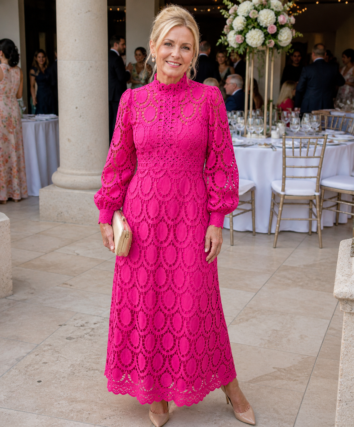 Éloïse | Robe Midi en Dentelle
