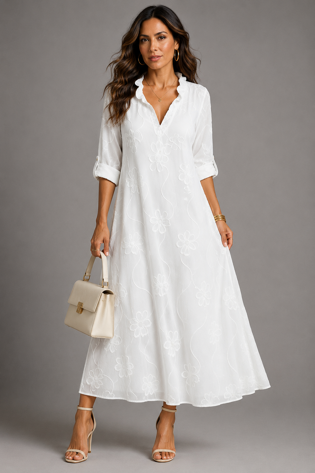 Ambre | Robe d'Été Fleurie Amincissante