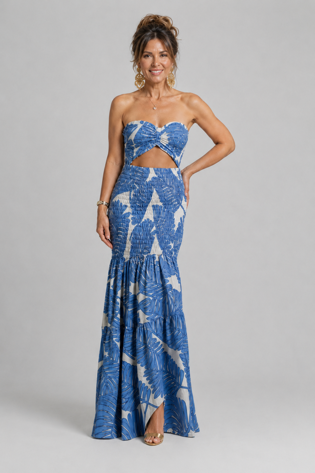 Azalée | Ensemble Crop Top et Jupe Coucher de Soleil