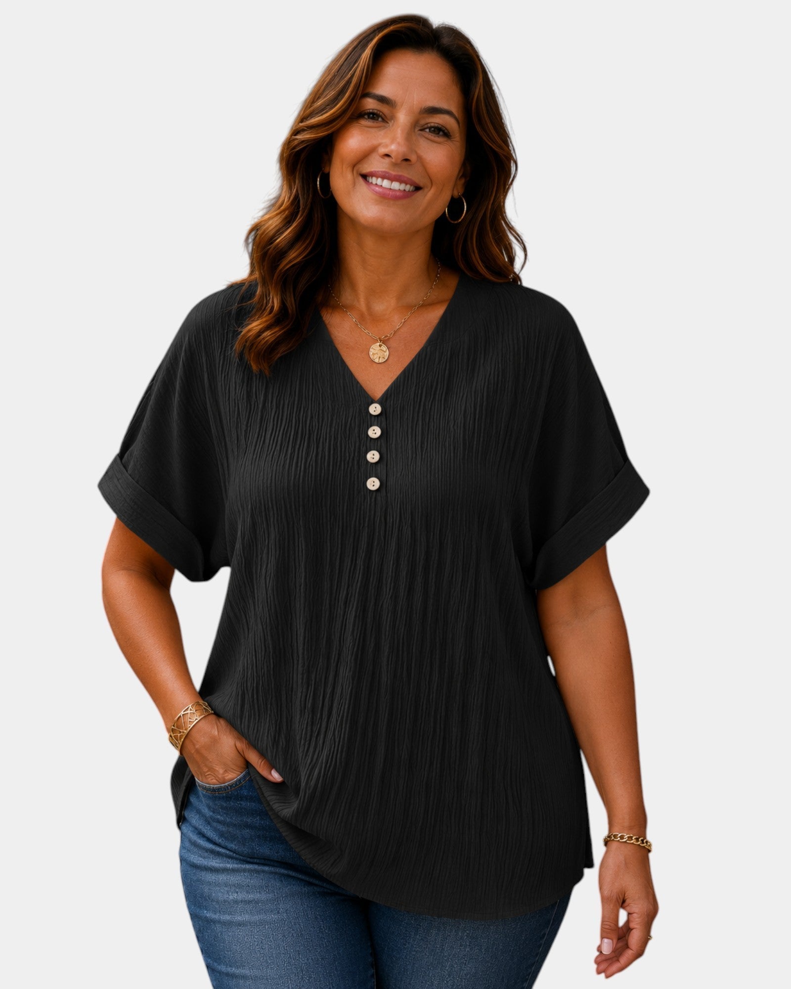 Alwena | Blouse à décolleté en V