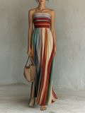 Colombe | Robe Longue Colorée Sans Manches